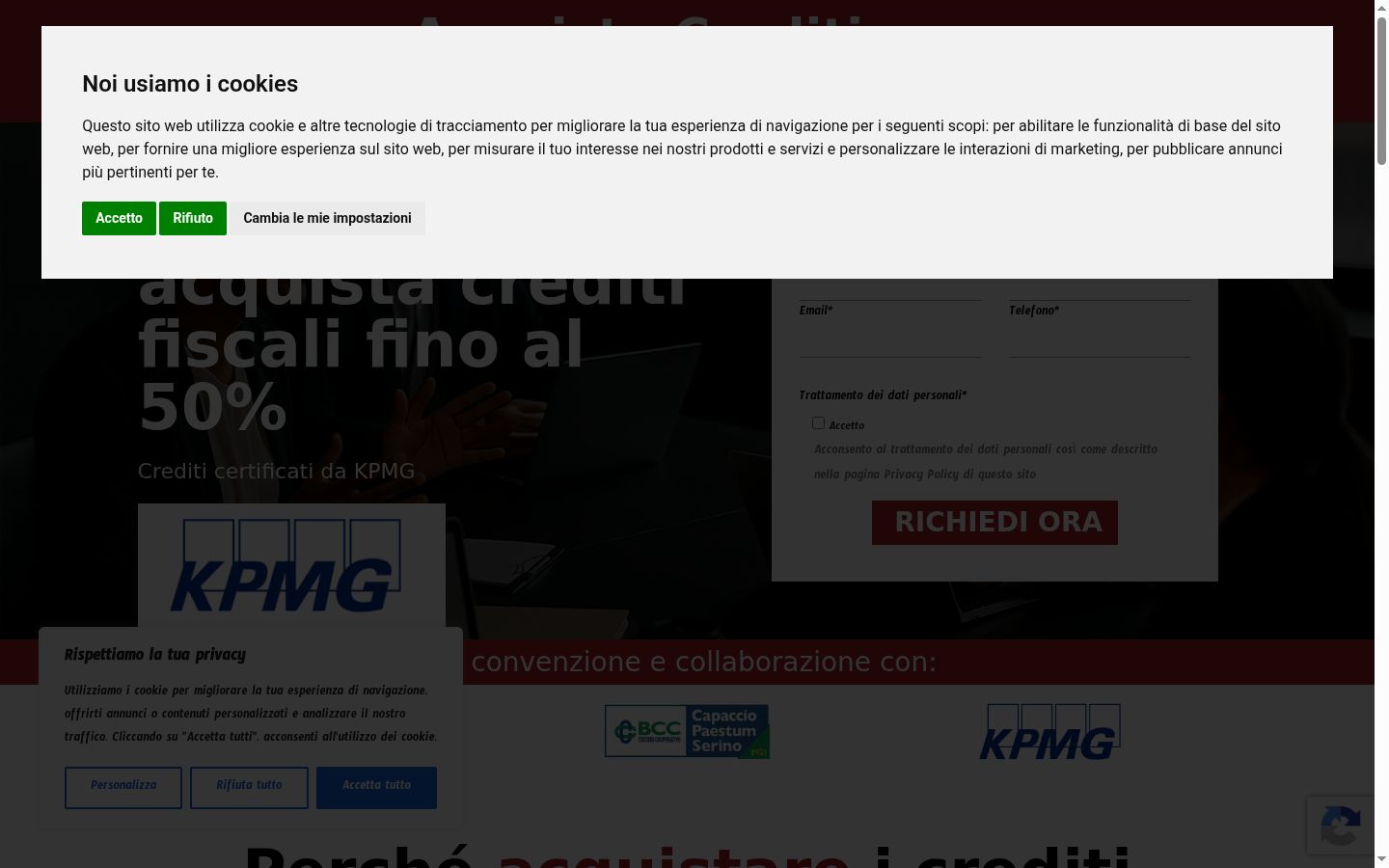 Skærmbillede af samtykkebanneret, som det blev vist før nogen interaktion