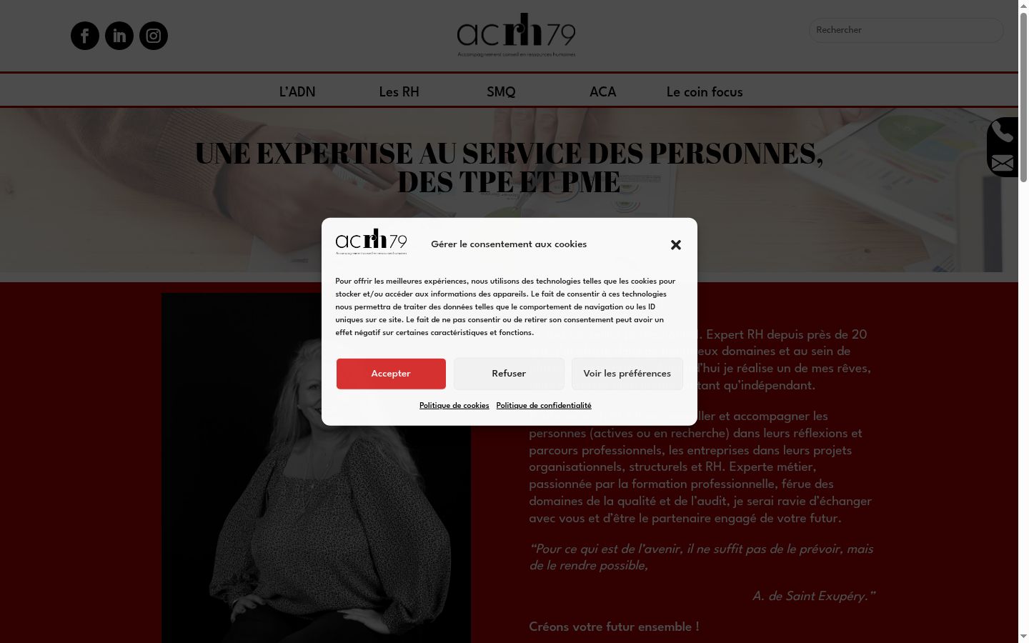 Screenshot van de toestemmingsbanner zoals getoond vóór enige interactie