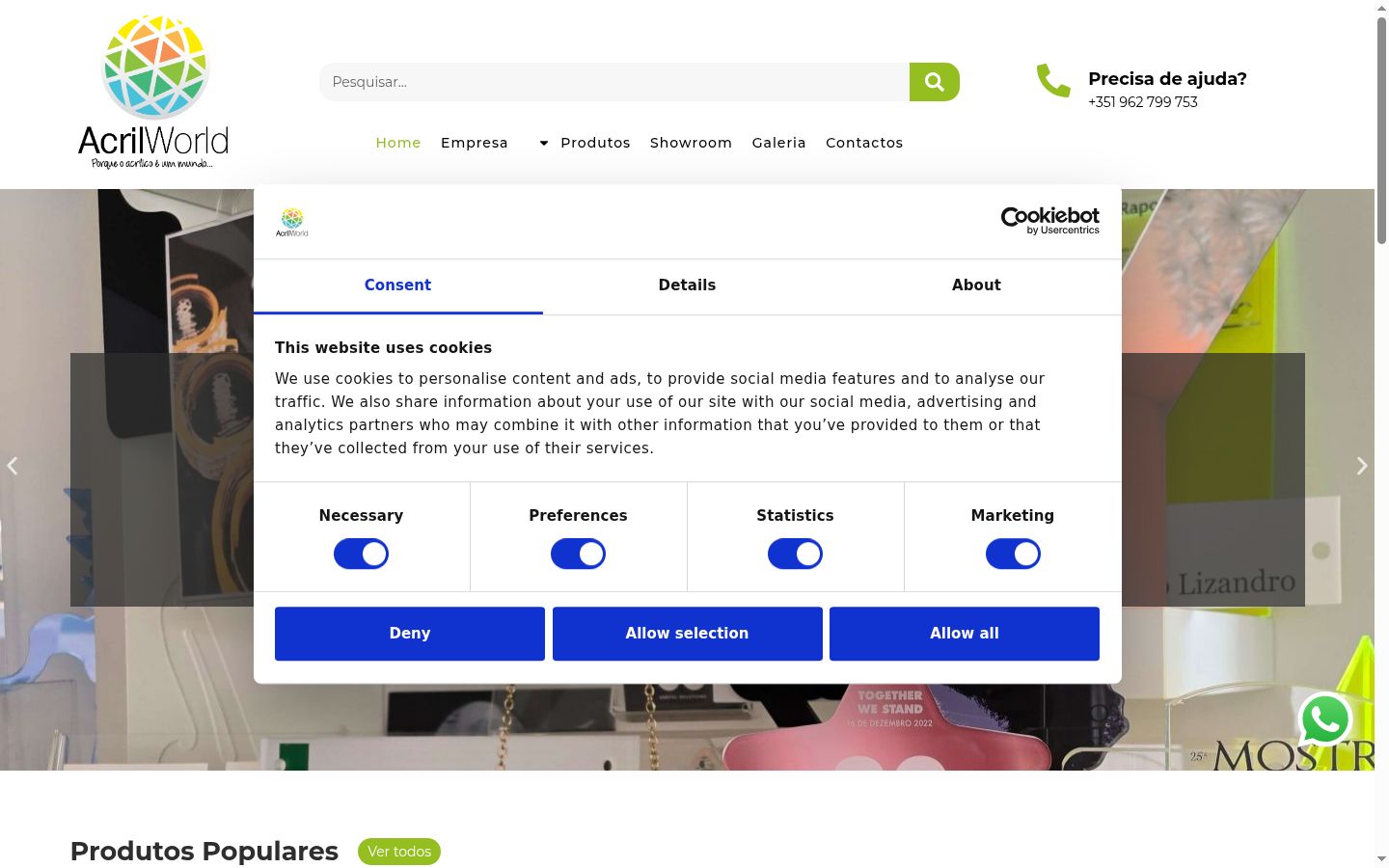 Sutikimo reklamjuostės, rodytos prieš bet kokią sąveiką, ekrano kopija