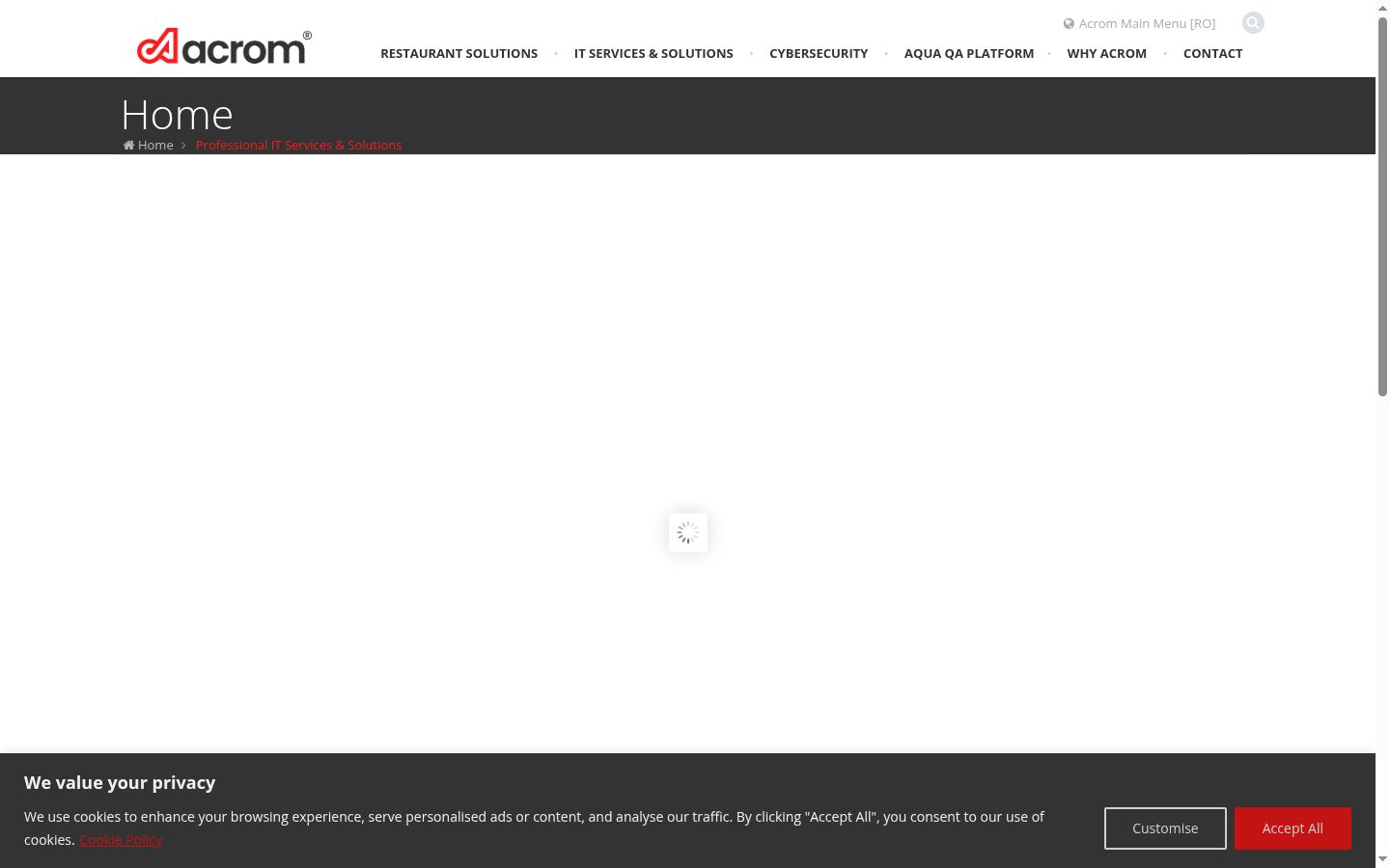 Screenshot des Einwilligungsbanners vor jeglicher Interaktion