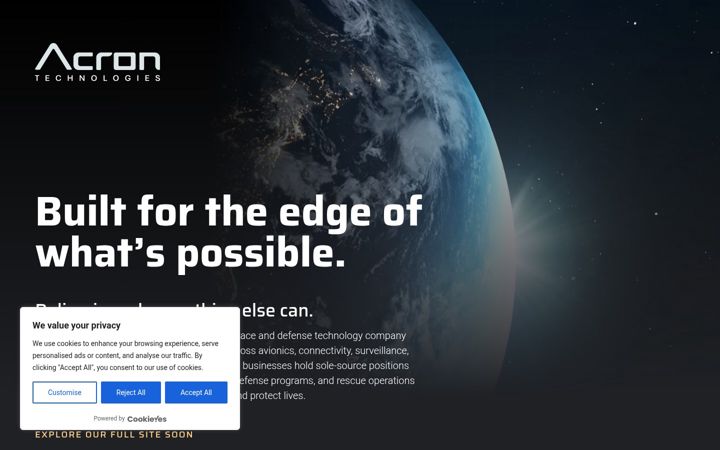 Screenshot of acrontechnologies.com