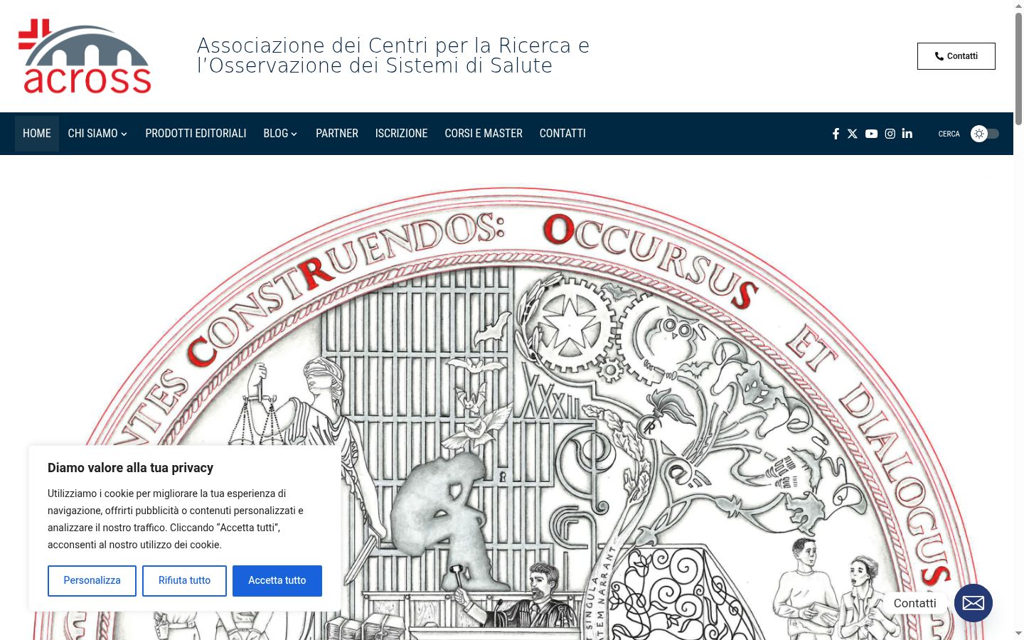 Captura de pantalla del banner de consentimiento mostrado antes de cualquier interacción