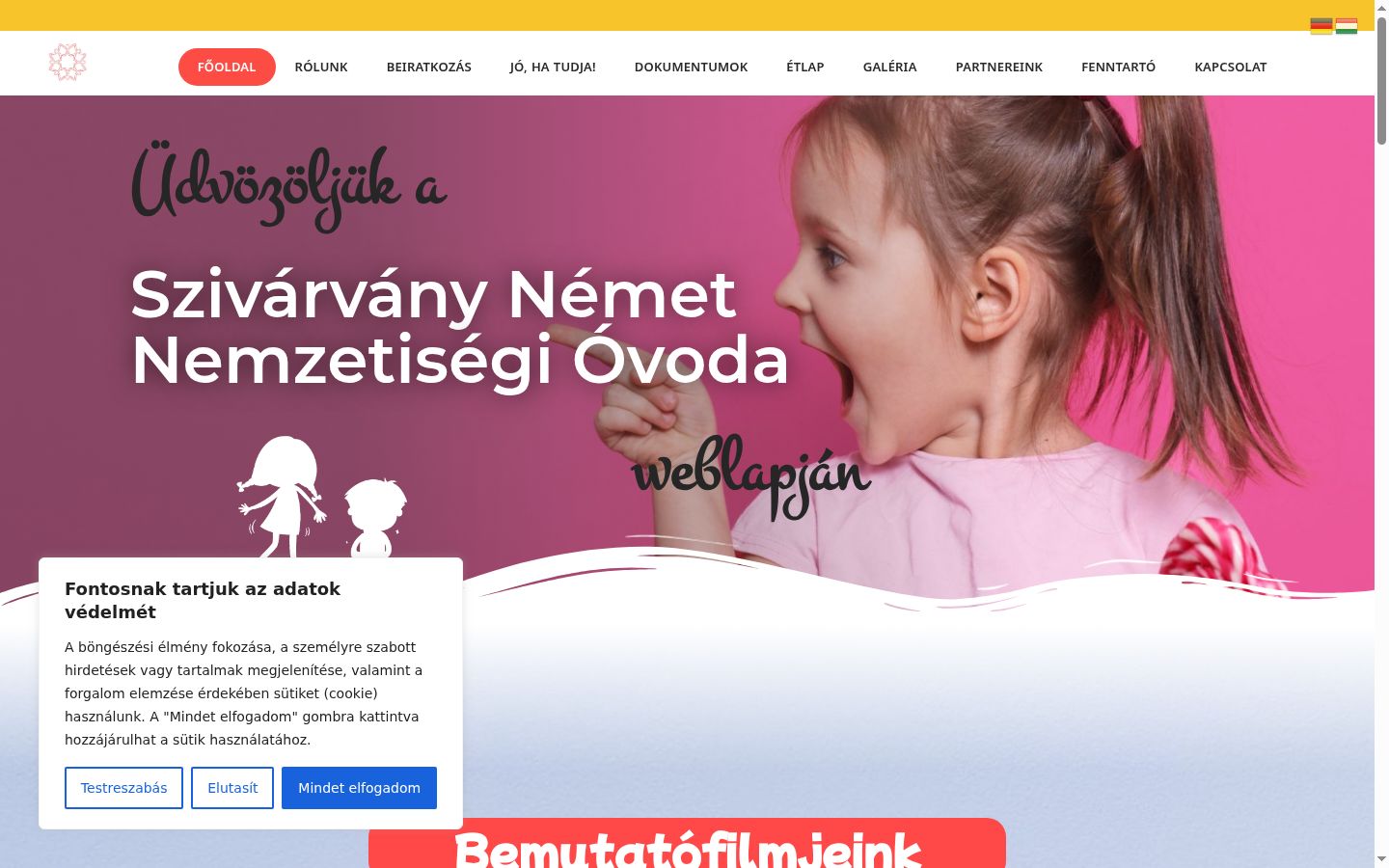 Snimka zaslona bannera za privolu prikazanog prije bilo kakve interakcije