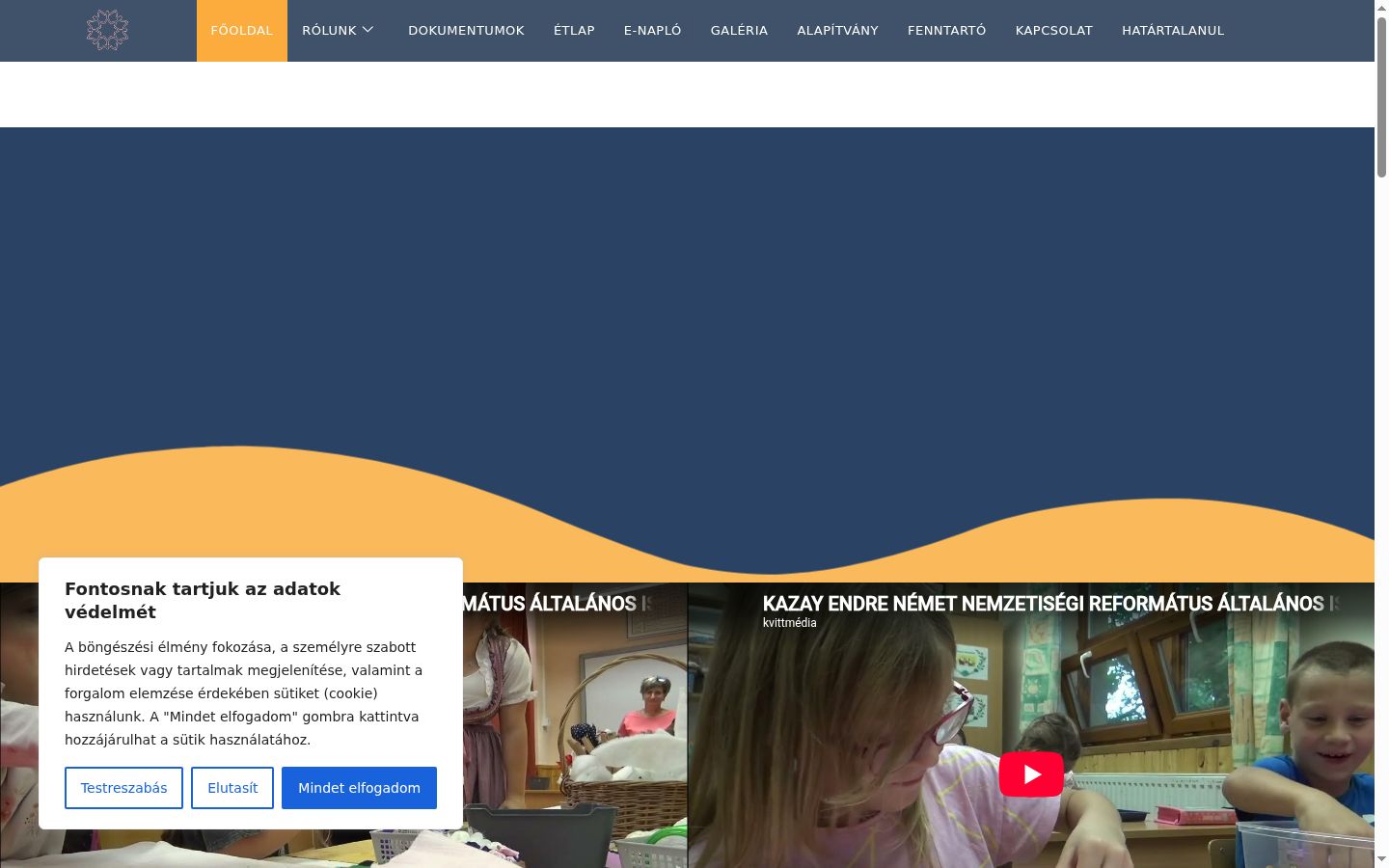 Screenshot van de toestemmingsbanner zoals getoond vóór enige interactie