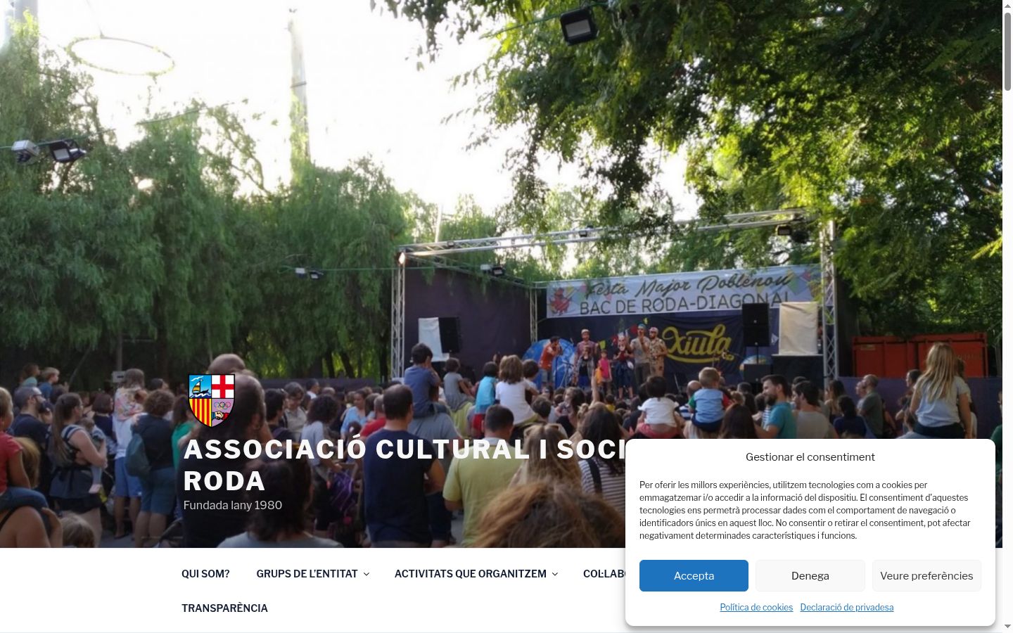 Sutikimo reklamjuostės, rodytos prieš bet kokią sąveiką, ekrano kopija