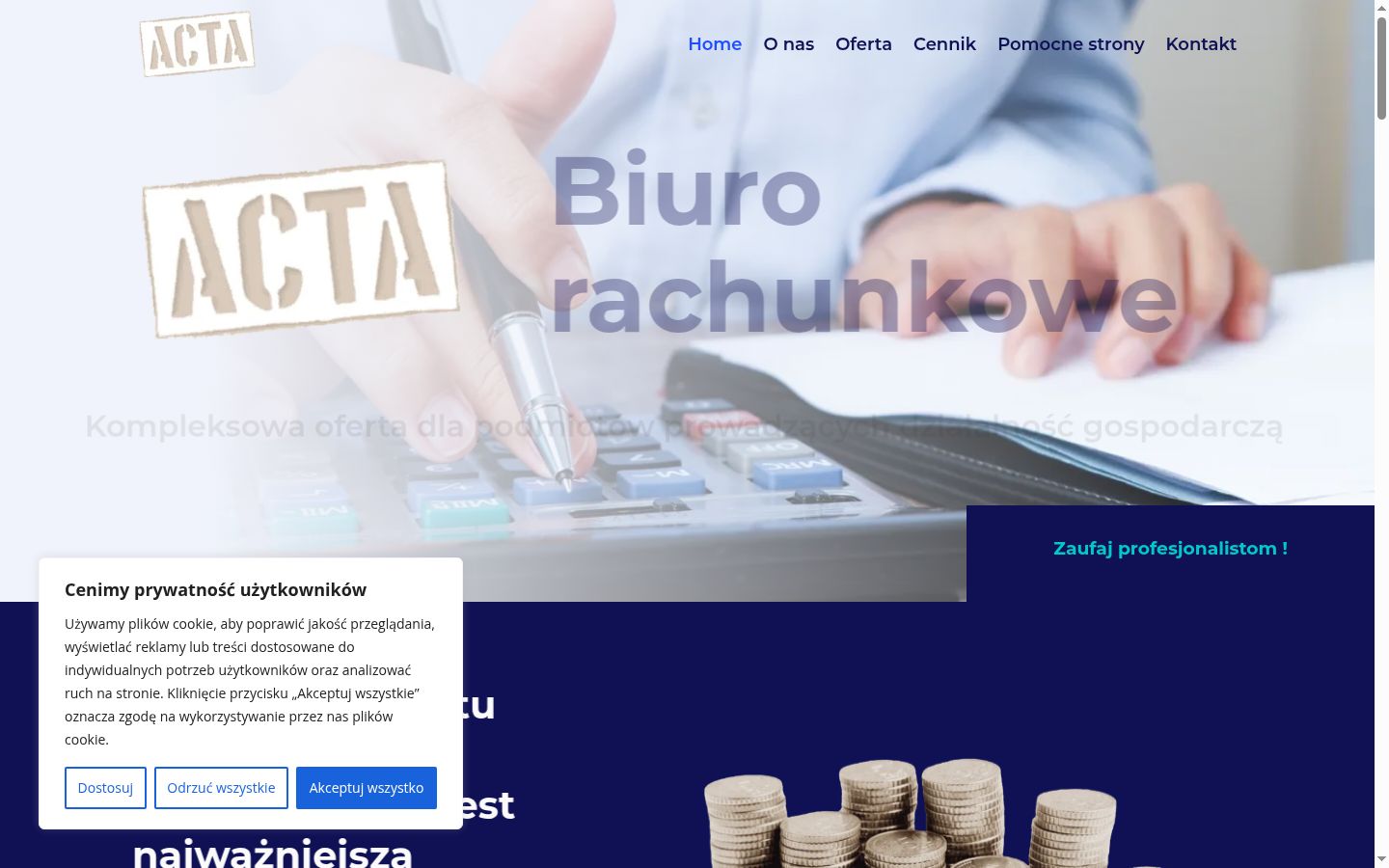 Képernyőkép a bármilyen interakció előtt megjelenő hozzájárulási bannerről