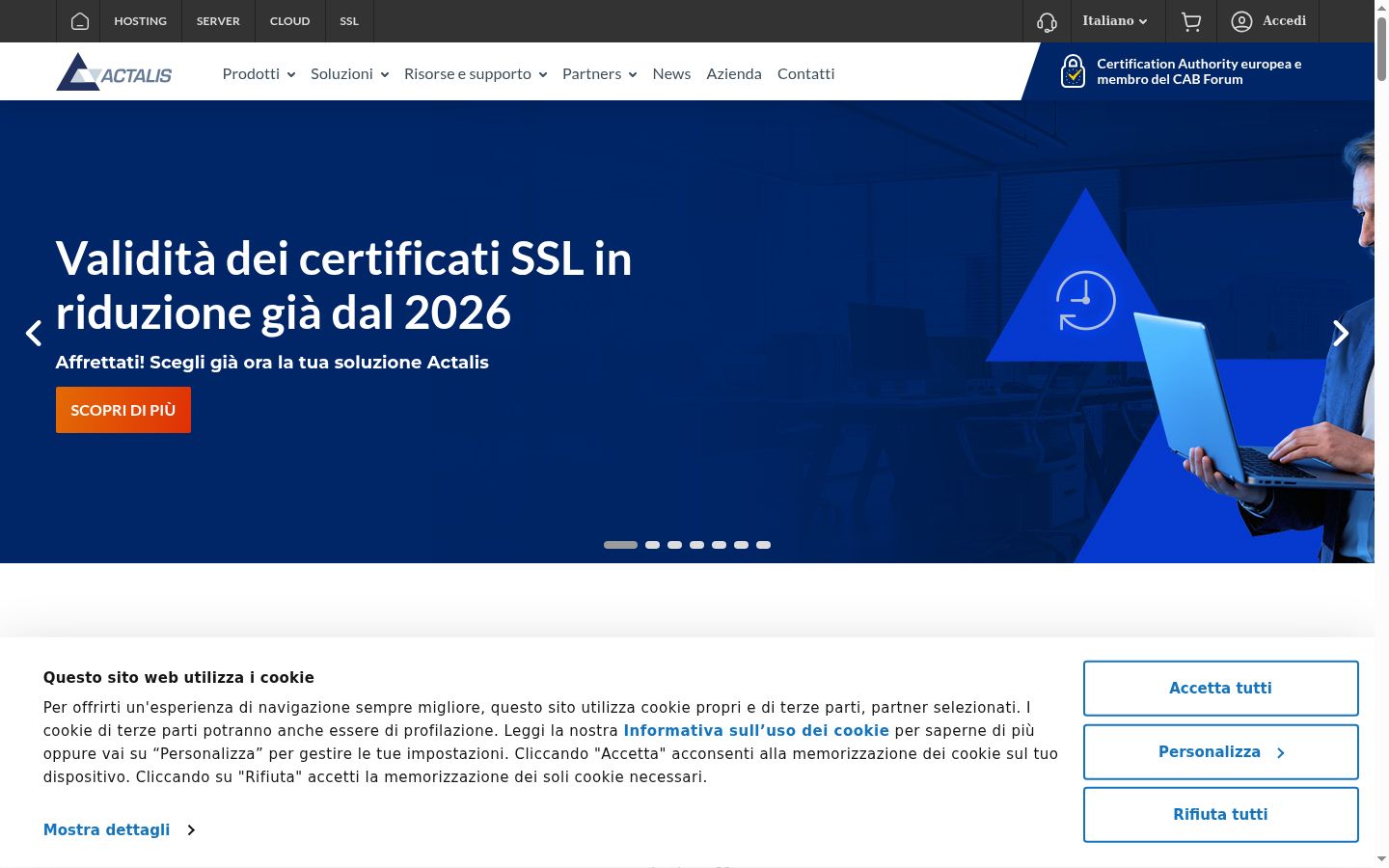 Snímka obrazovky banera súhlasu zobrazeného pred akoukoľvek interakciou