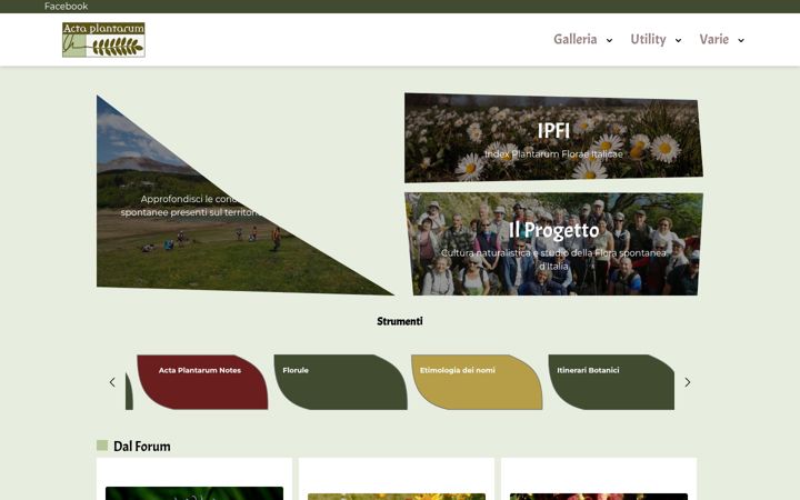 Screenshot of actaplantarum.org