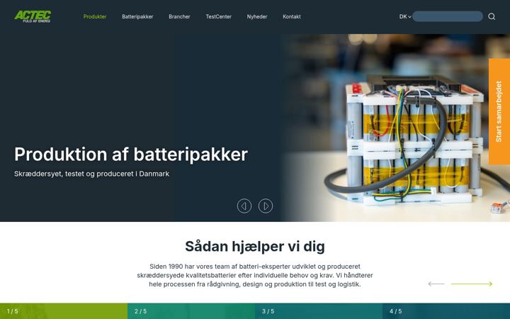 Zrzut ekranu actec.dk