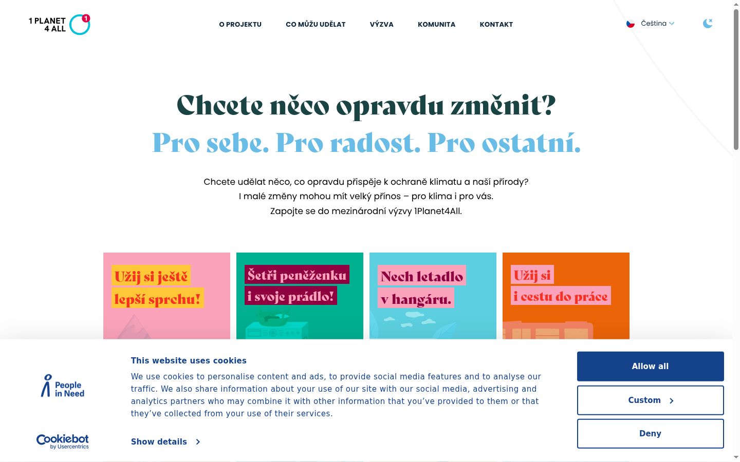 Ekrānuzņēmums ar piekrišanas baneri, kas tika rādīts pirms jebkādas mijiedarbības