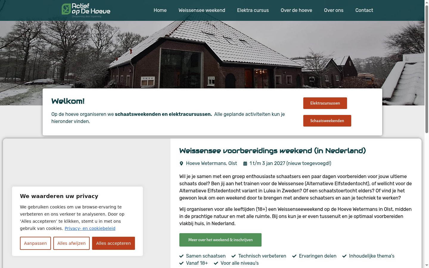 Screenshot des Einwilligungsbanners vor jeglicher Interaktion