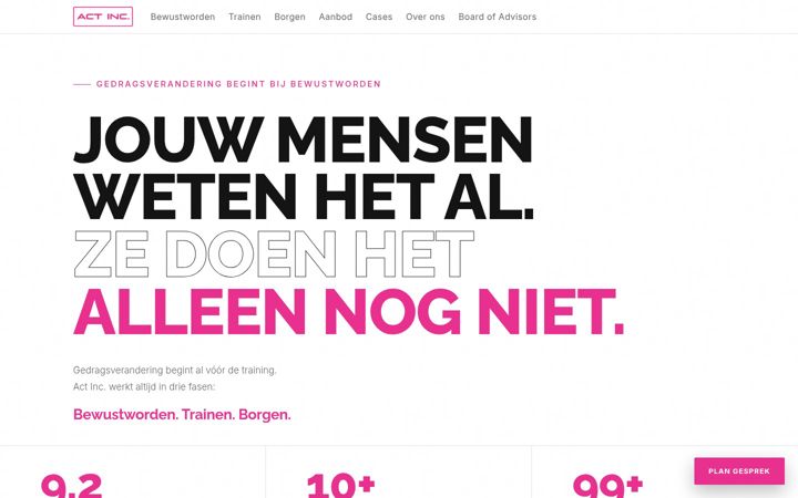 Ekrānuzņēmums no actinc.nl