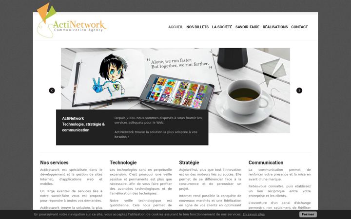 Screenshot of actinetwork.net