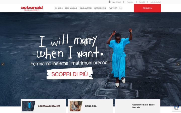 Screenshot of actionaid.it