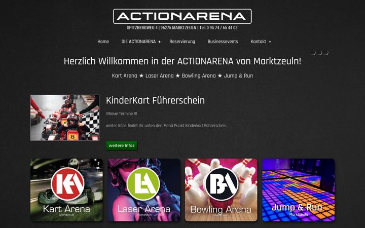 Екранна снимка на actionarena.de