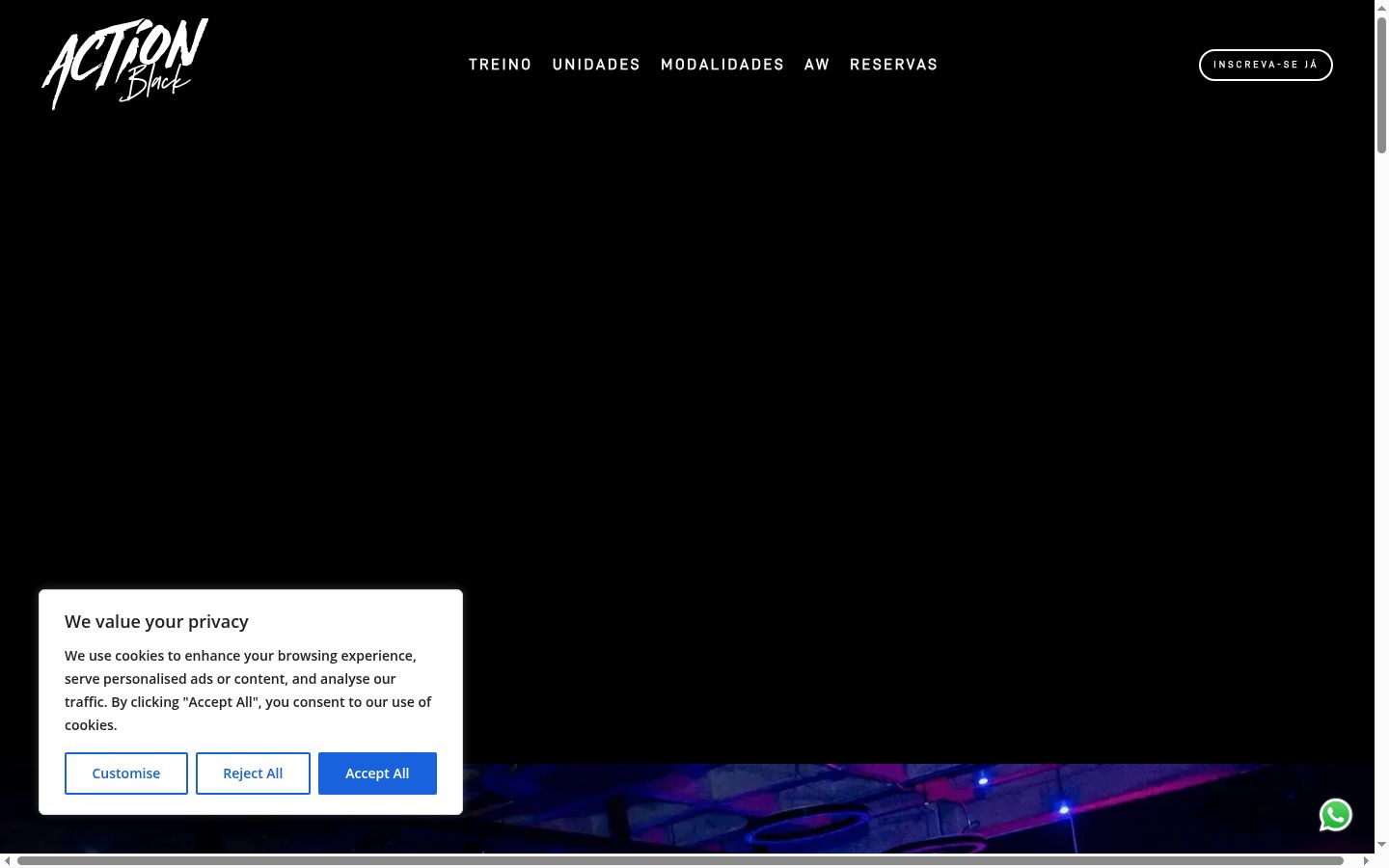 Screenshot des Einwilligungsbanners vor jeglicher Interaktion