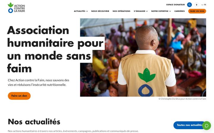 Screenshot of actioncontrelafaim.org