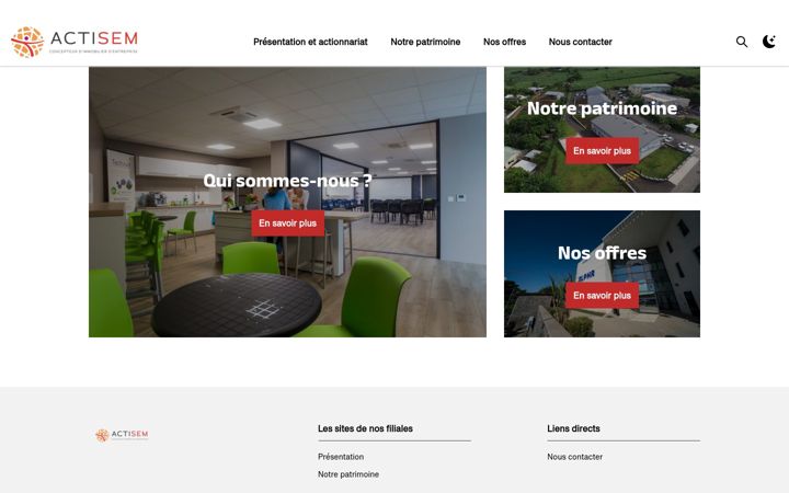 Skærmbillede af actisem.fr