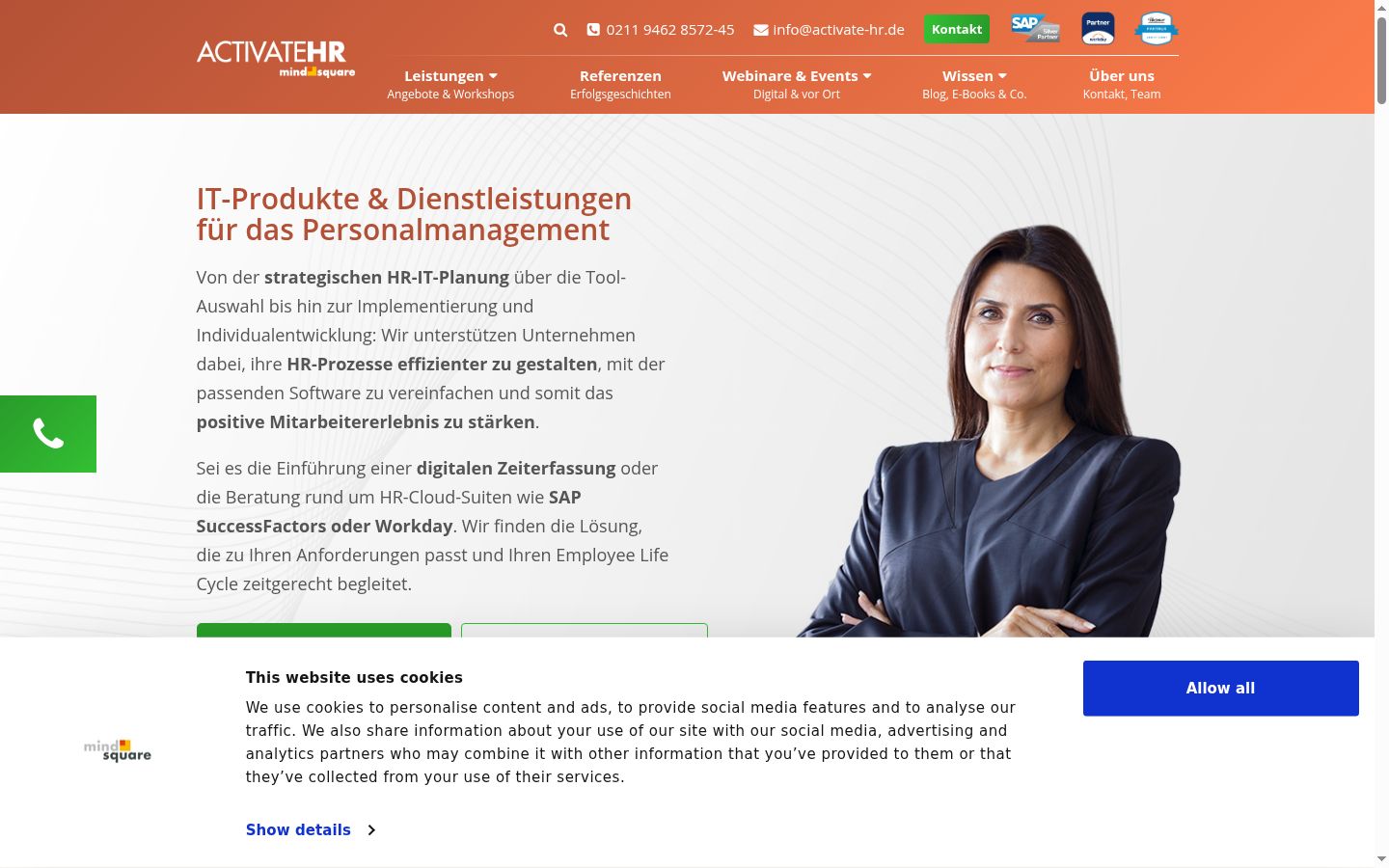 Screenshot tal-banner tal-kunsens muri qabel kwalunkwe interazzjoni