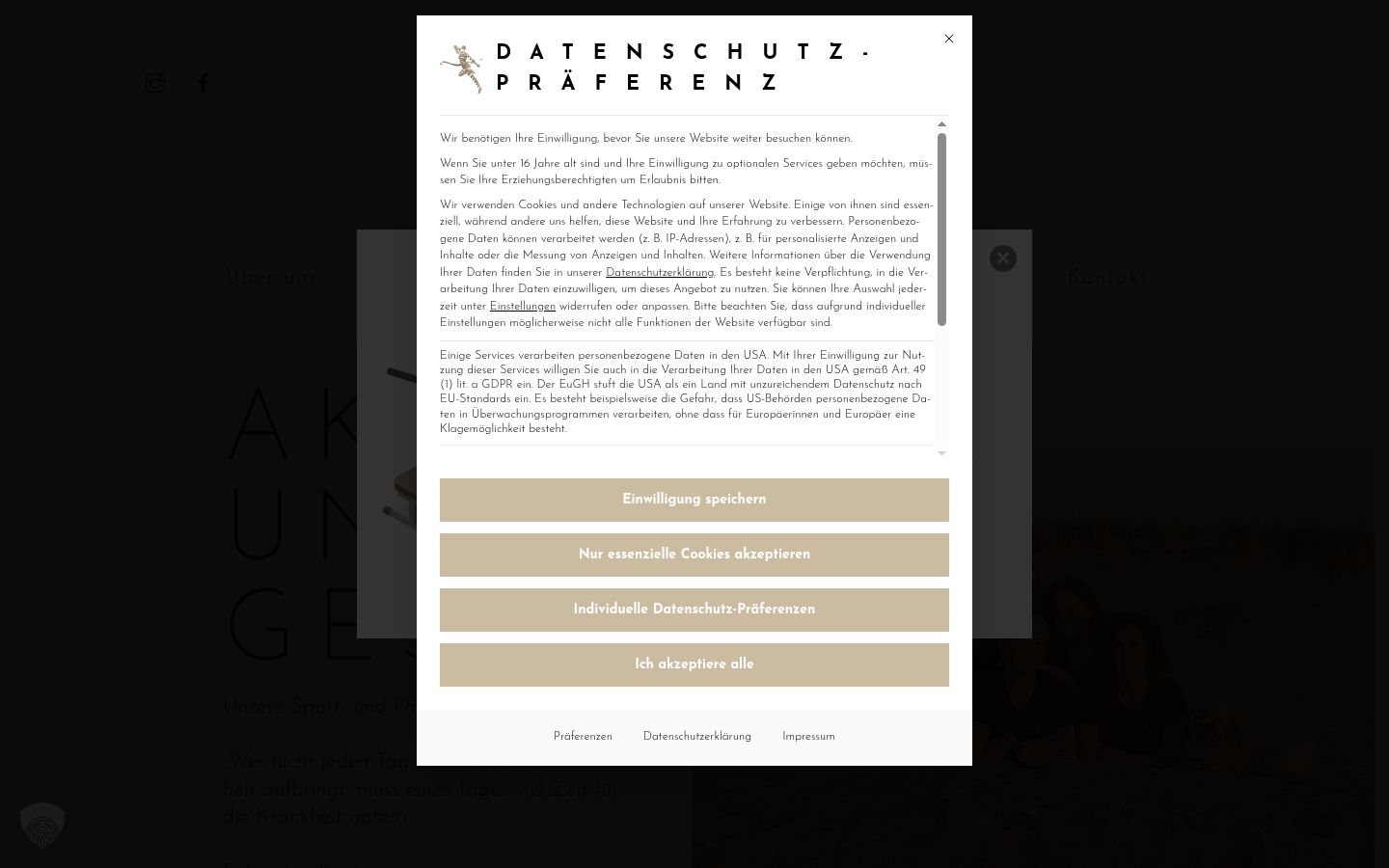 Capture d'écran de la bannière de consentement affichée avant toute interaction
