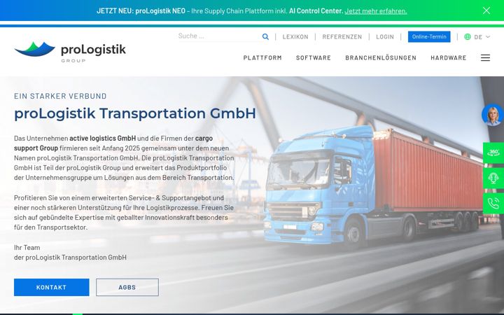 Zrzut ekranu active-logistics.com