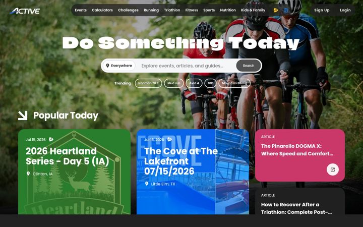 Screenshot ta' active.com