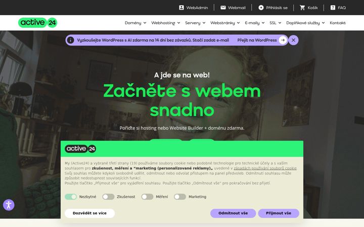 Screenshot of active24.cz