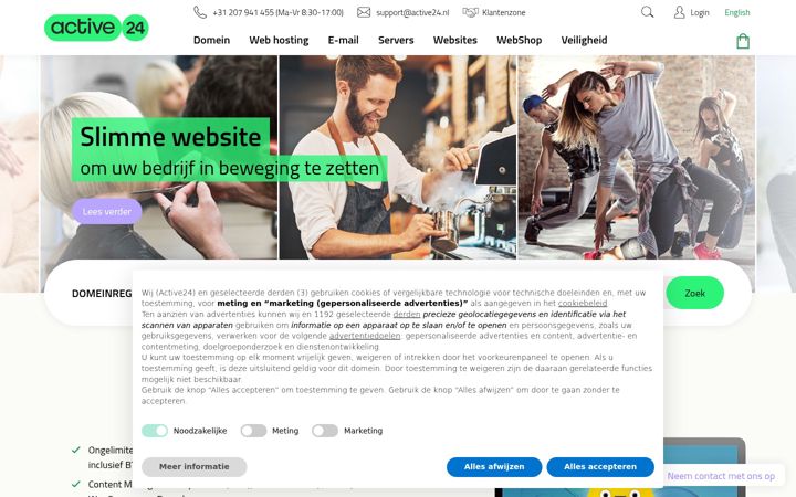Screenshot of active24.nl
