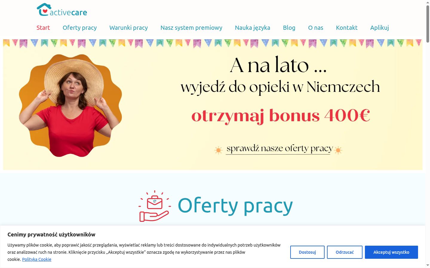 Screenshot tal-banner tal-kunsens muri qabel kwalunkwe interazzjoni