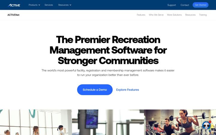 Skærmbillede af activecommunities.com