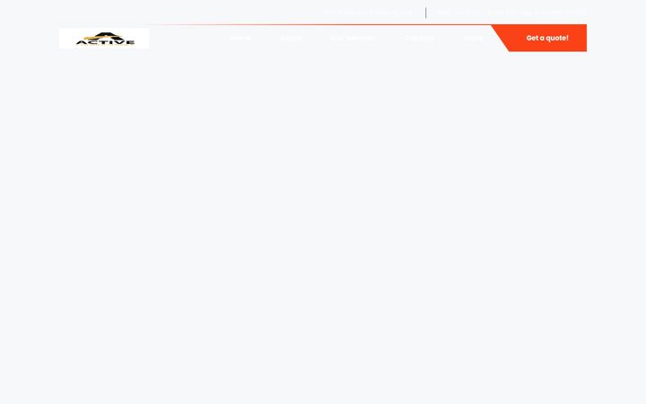 Ekraanipilt saidist activecourierservice.com