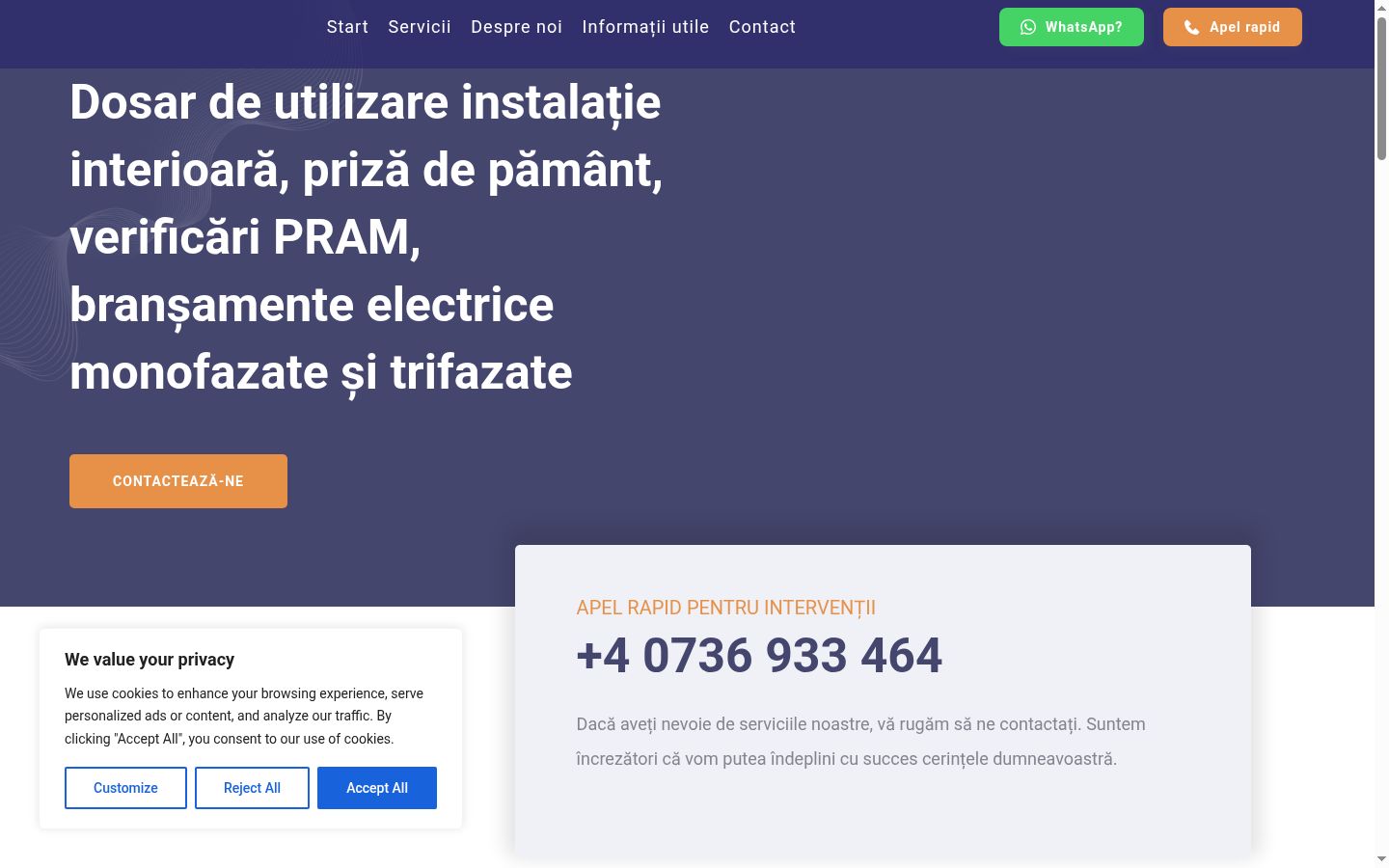 Sutikimo reklamjuostės, rodytos prieš bet kokią sąveiką, ekrano kopija