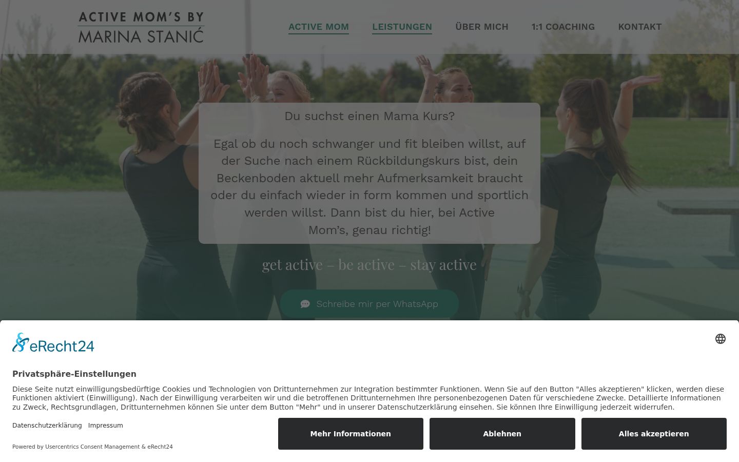 Screenshot tal-banner tal-kunsens muri qabel kwalunkwe interazzjoni