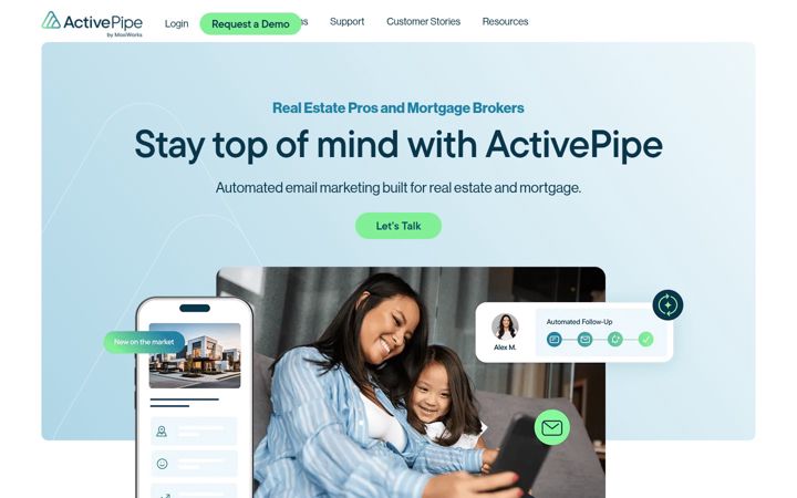 Screenshot di activepipe.com