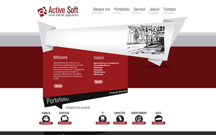 Screenshot of activesoft.ro