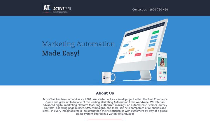 Screenshot of activetrail.biz
