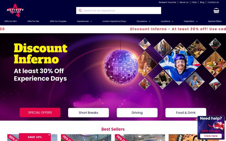 Screenshot of activitysuperstore.com