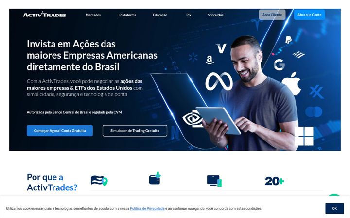 Screenshot of activtrades.com.br