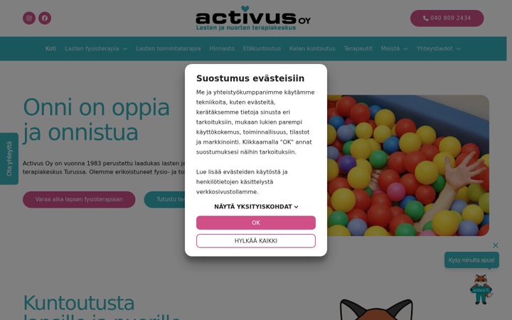 Captura de pantalla de activus.fi