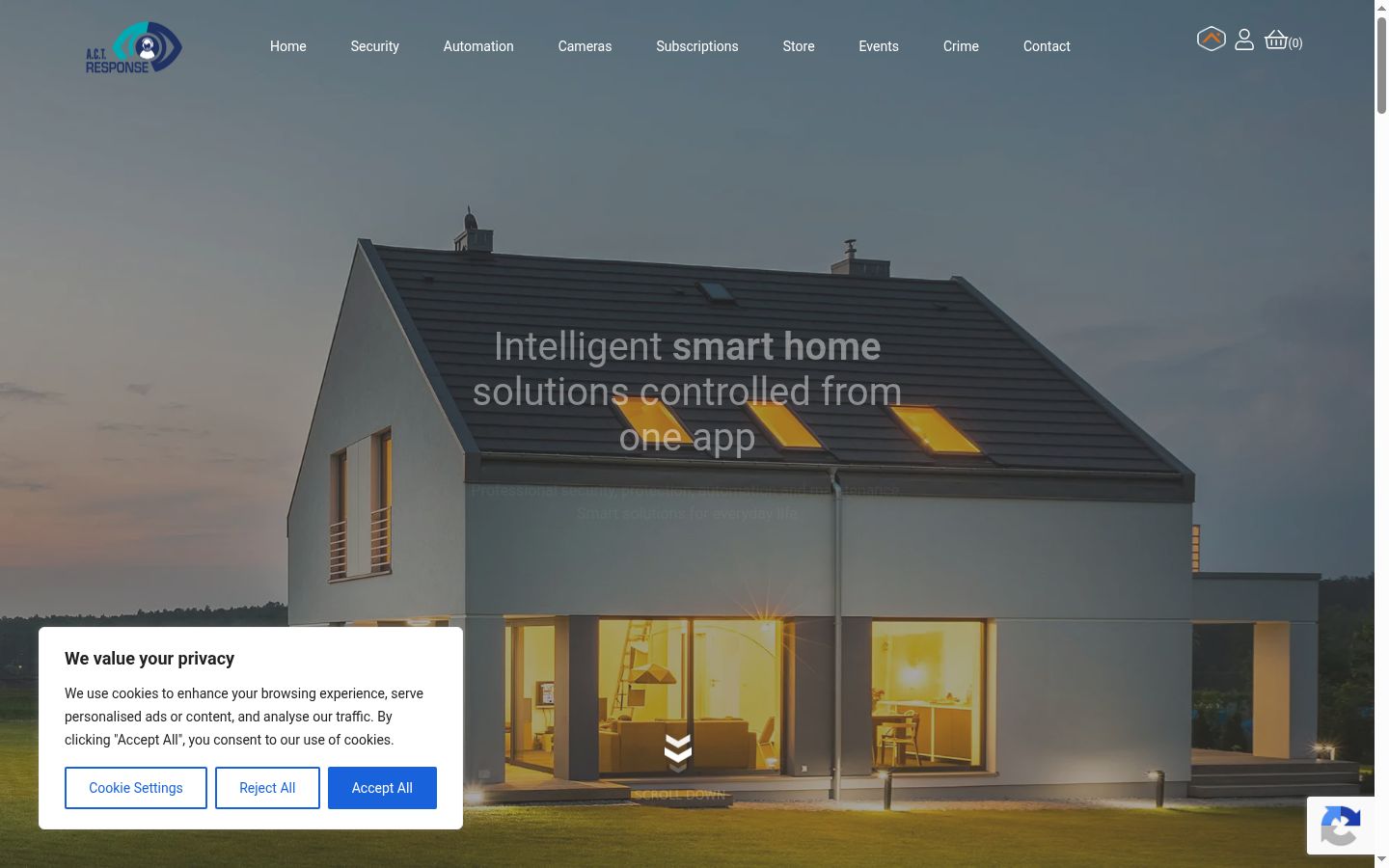 Sutikimo reklamjuostės, rodytos prieš bet kokią sąveiką, ekrano kopija