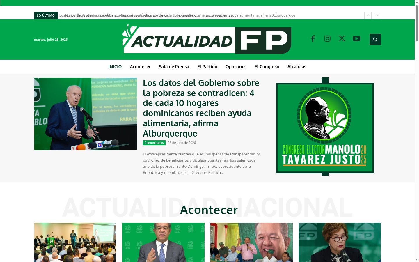 Captura de pantalla del banner de consentimiento mostrado antes de cualquier interacción