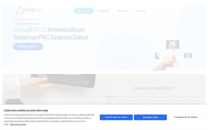 Captura de pantalla de actualpacs.es
