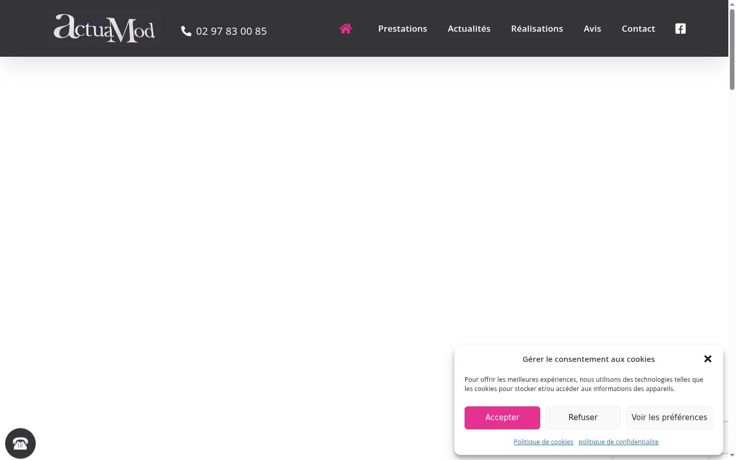 Screenshot des Einwilligungsbanners vor jeglicher Interaktion