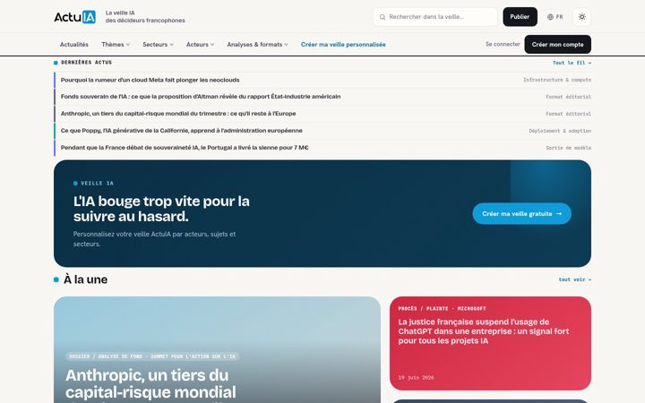 Screenshot of actuia.com