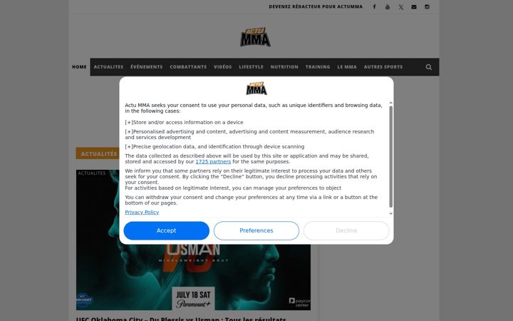 Screenshot of actumma.com