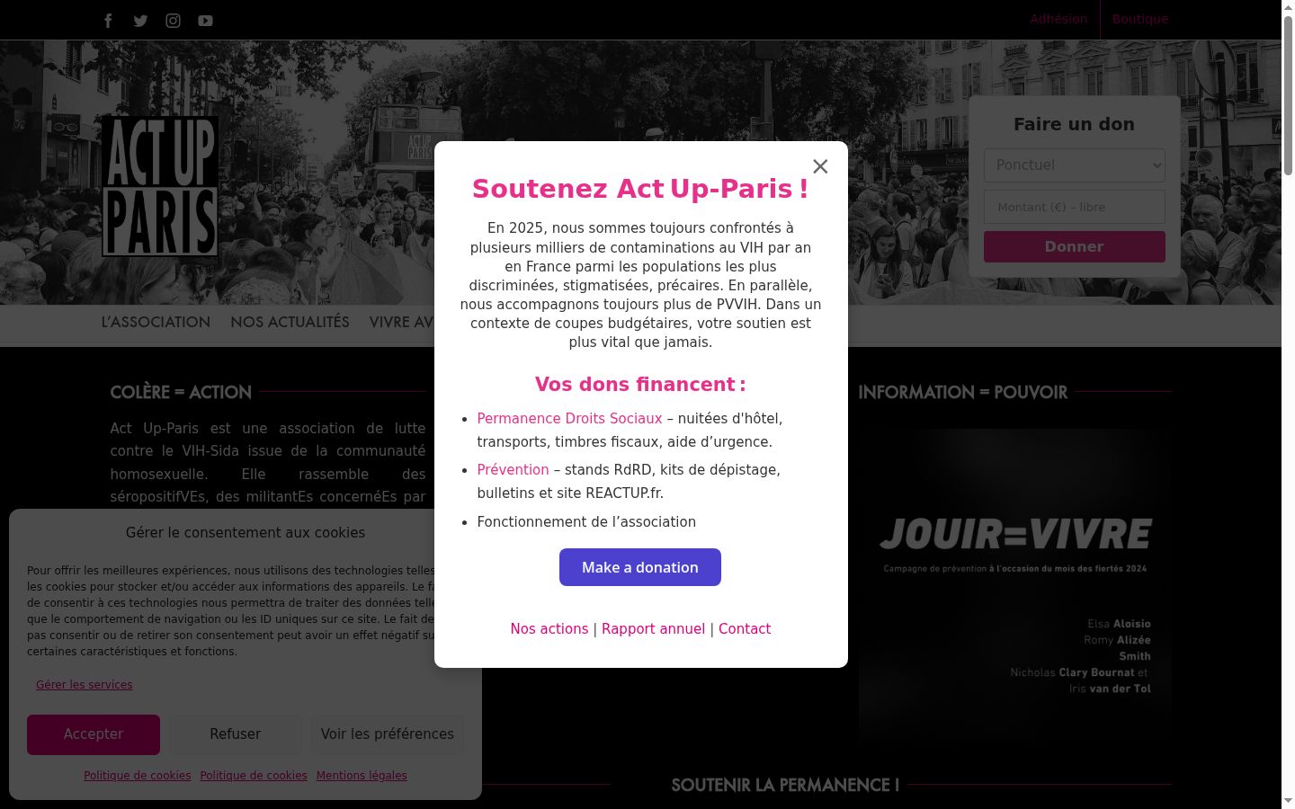 Screenshot tal-banner tal-kunsens muri qabel kwalunkwe interazzjoni