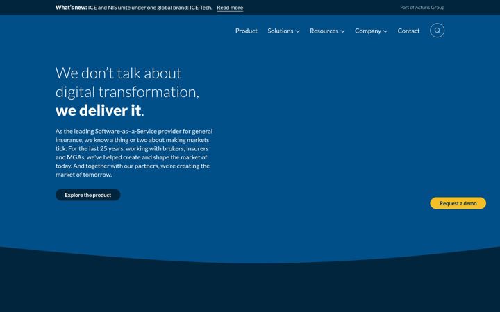 Screenshot of acturis.com