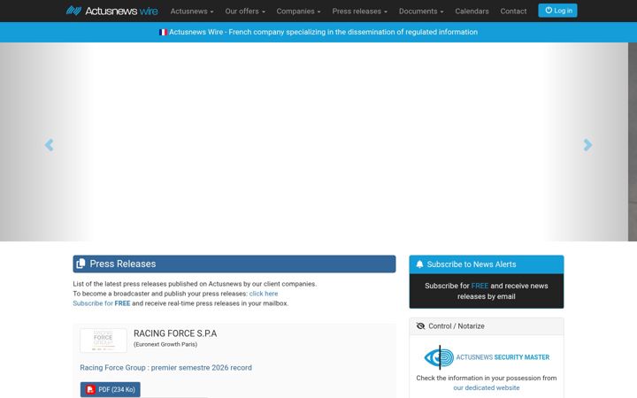 Screenshot of actusnews.com