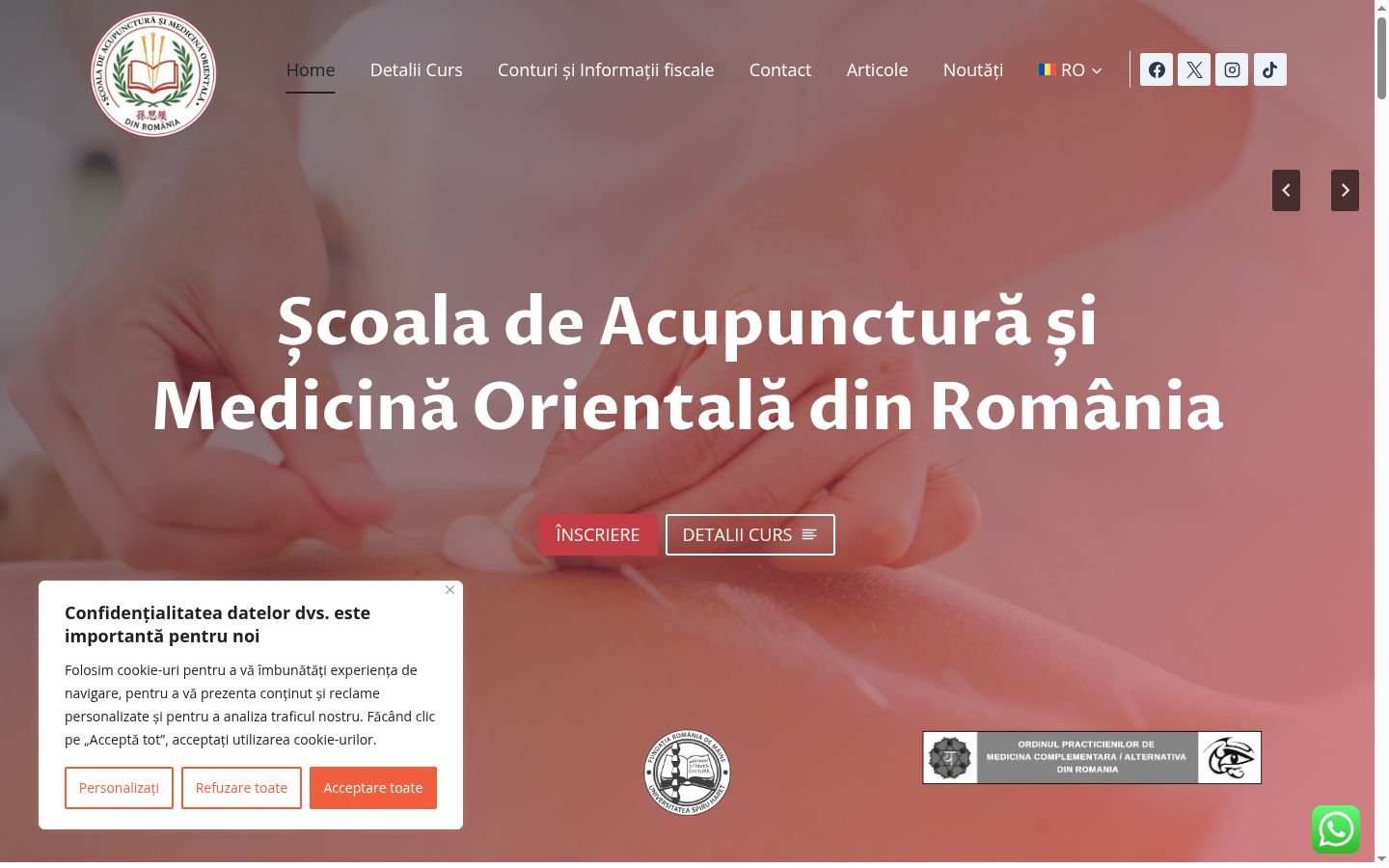 Snímka obrazovky banera súhlasu zobrazeného pred akoukoľvek interakciou