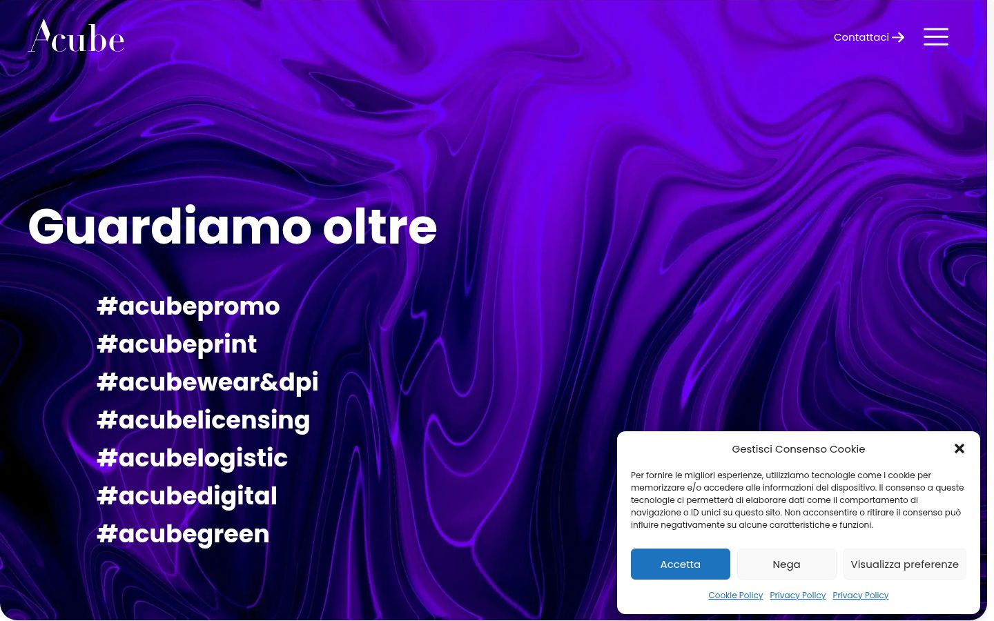 Captura de ecrã do banner de consentimento apresentado antes de qualquer interação